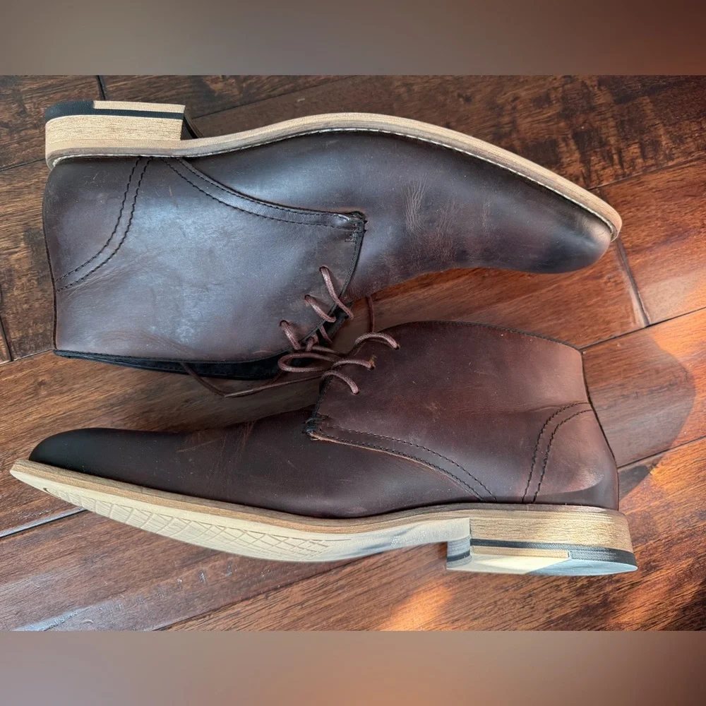 Leather Chukka Dress Shoes Boots